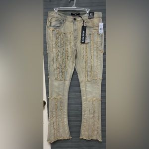 ARKETYPE STACKED JEANS Size 32 waist color Vanilla